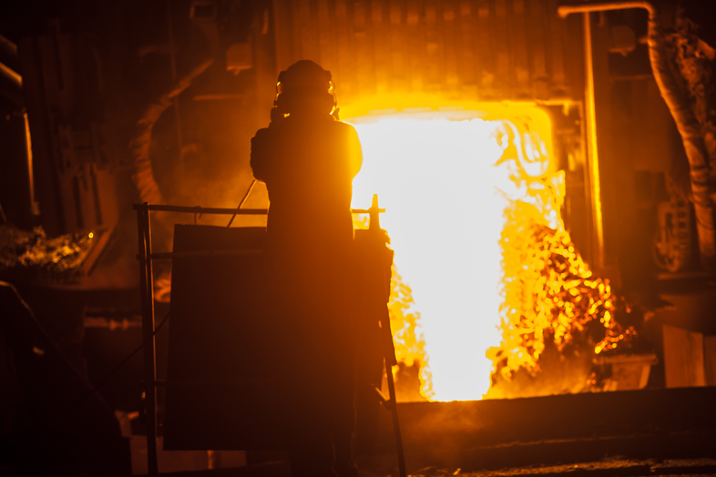 metal-supermarkets-liquid-steel-in-electric-furnace